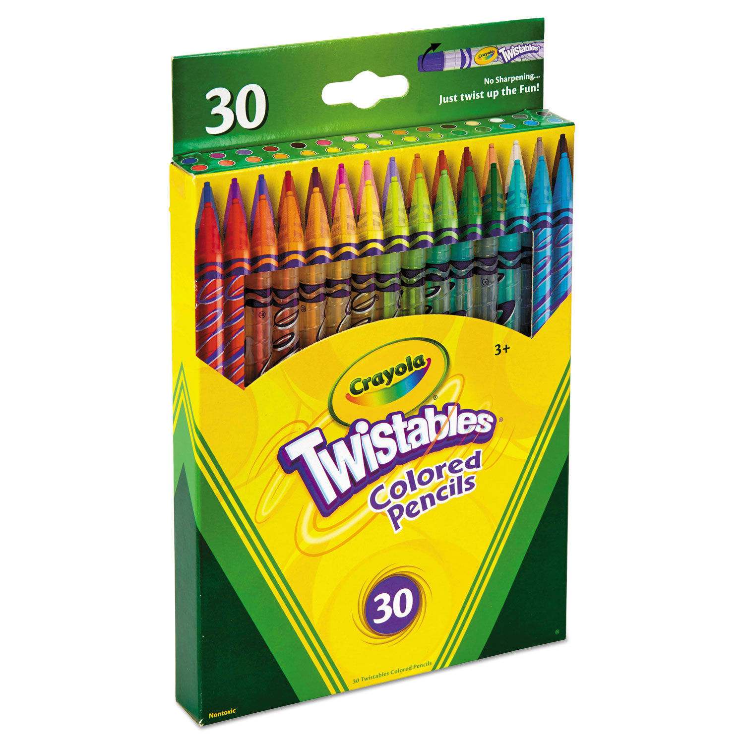 Crayola Twistables Colored Pencils, Assorted - 30 count